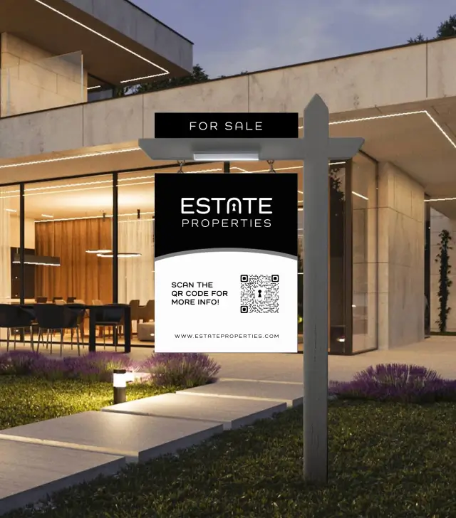 <h4>Signage</h4>Showcase your luxury properties with elite, custom-designed signage that captures attention and promotes your brand.<br><br><b>All available at your fingertips.</b>